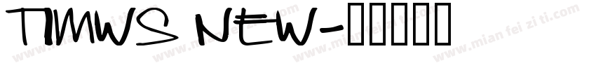 timws new字体转换